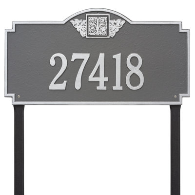 Monogram 1-Line Lawn Address Sign