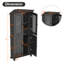 Armoire d'appoint 53,1 '', armoire d'angle avec porte vitrée-1513321820