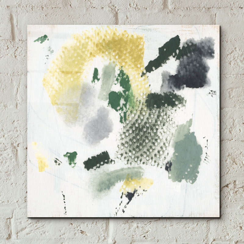  Art mural en verre acrylique 12 "x 12" Verdant