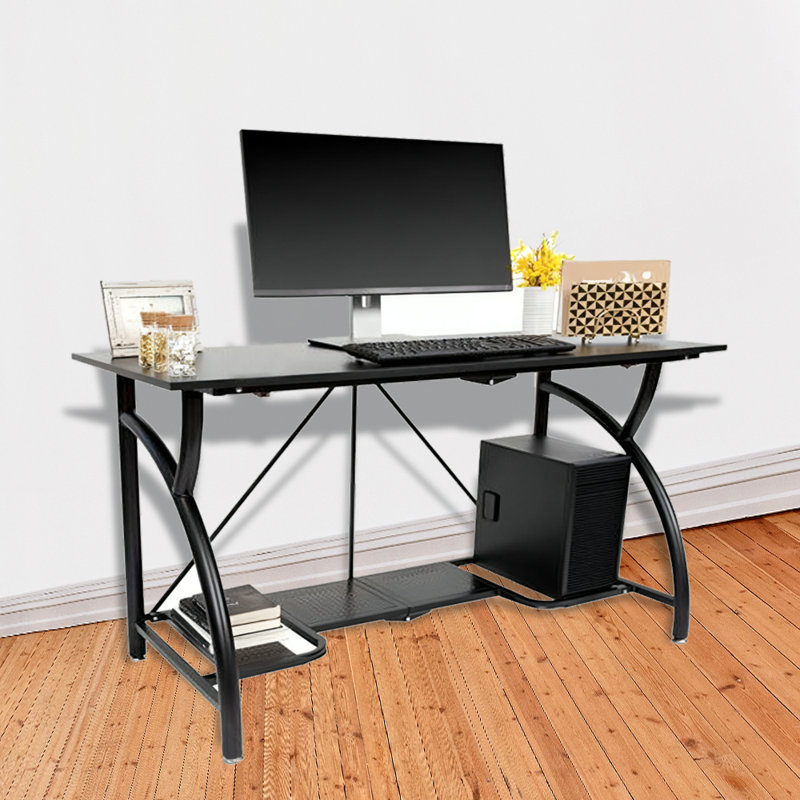 Origami  Large Folding Desk Workstation, Black
