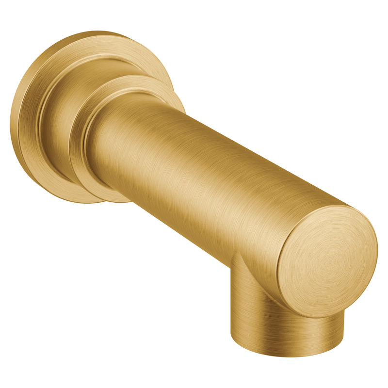 Garniture de douchette de baignoire murale Align, Or brossé