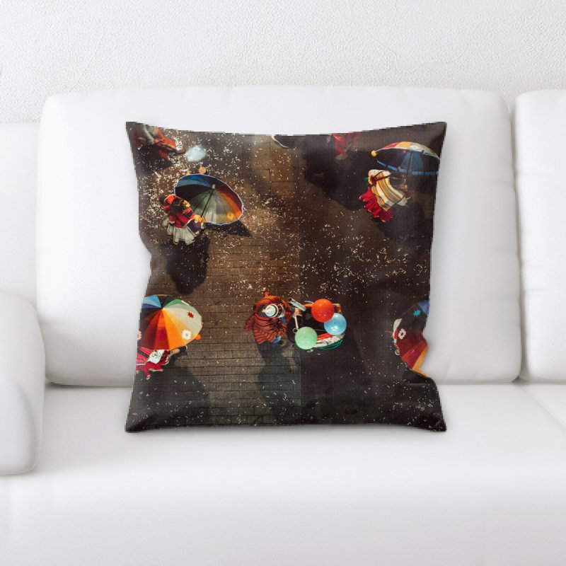 Microsuede Reversible Throw Pillow