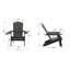 Chaise Adirondack pliante en plastique Tranquilo Depot-70080772