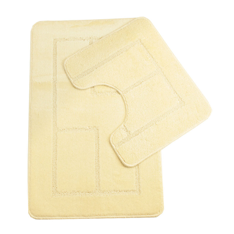 Abibatu Non-Slip Bath Rug, Cream
