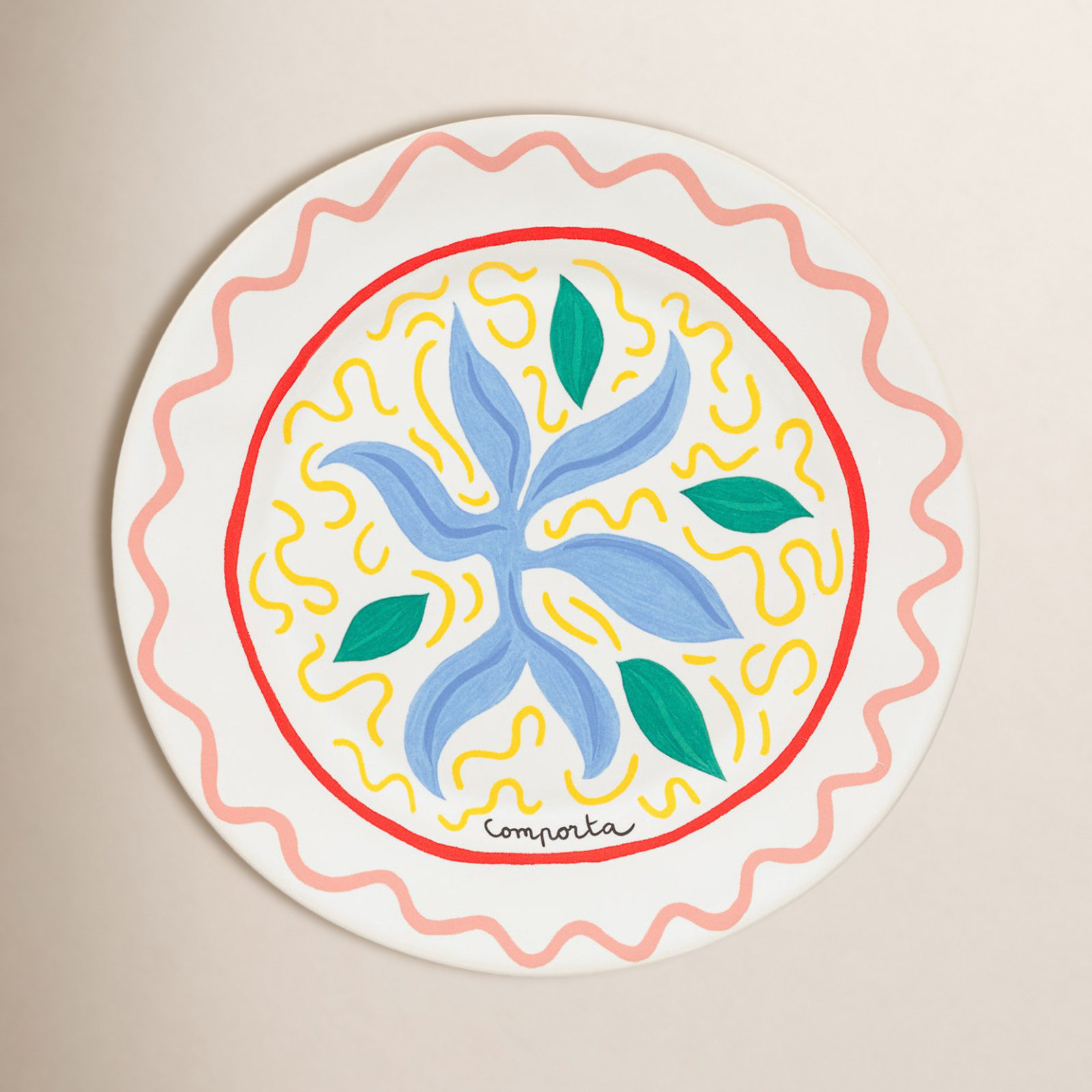 Summer Bliss 10.75'' Stoneware Dinner Plate , Set of 6