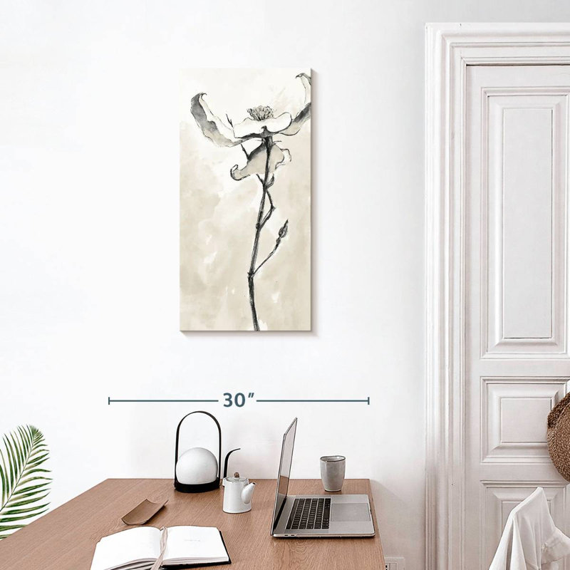 Cornouiller solitaire I taupe, H 30 po x l 15 po