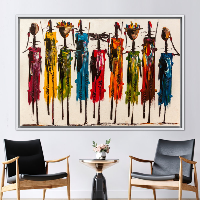 Print on Canvas, 50 cm H x 70 cm W, White, Framed Print without Mat