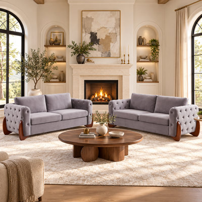 Woodbine 84 " Velvet Sofa