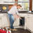 Cabinet Trash Can Pull Out Kit, Heavy Duty Under Sink Garbage Can Pull Out And 30 Qt Metal Mesh Trash Can, Trash Can Drawer Slider For Kitchen Cabinet Counter, Trash Can Included-Black
