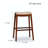 Bar Saddle Stool, Leather Seat-1592692957-1592692958