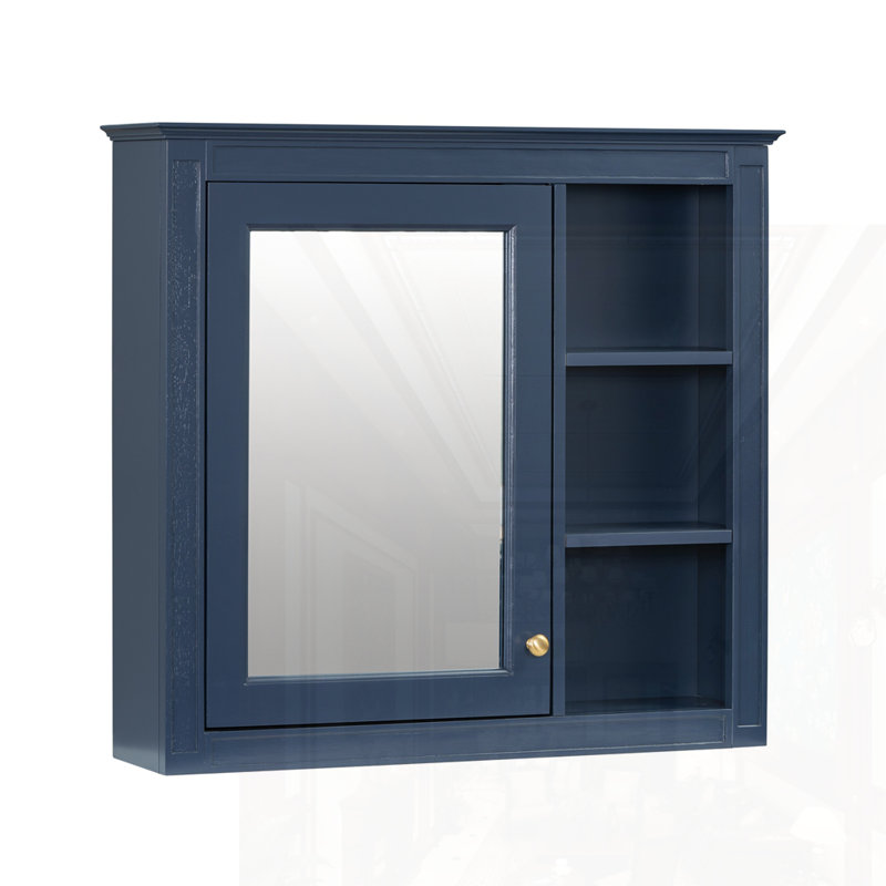 Wall Mounted Medicine Cabinet, Blue