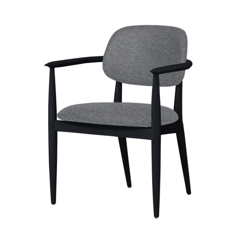 Chaise Slow de Space Copenhagen, Chêne noir, Ère CSE45