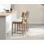 Tabouret de comptoir en bois massif de 26,25 po Alyssya-93177431-87684018