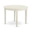 L'ensemble de salle à manger 3 pièces comprend une table de cuisine ronde et 2 chaises de salle à manger Parson en similicuir gris clair, lin blanc-109972915