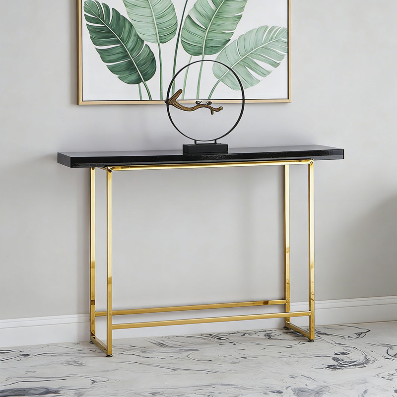 Console en métal tendance et luxueuse, H 31,5 po x l 47,24 po x P 11,81 po
