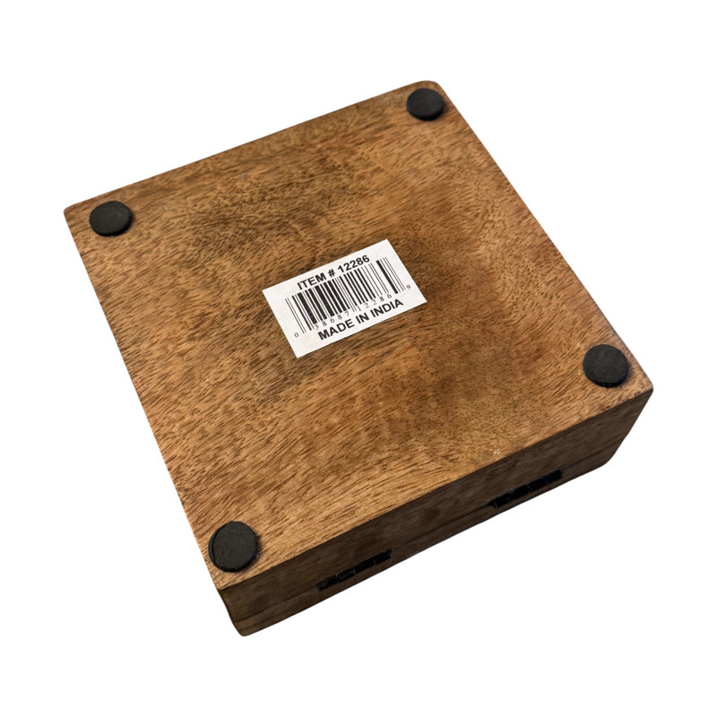 Longhorn Small Box-White Wash