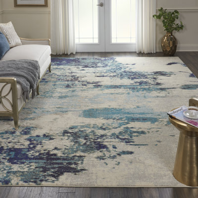 Tapis ivoire moderne Enoch