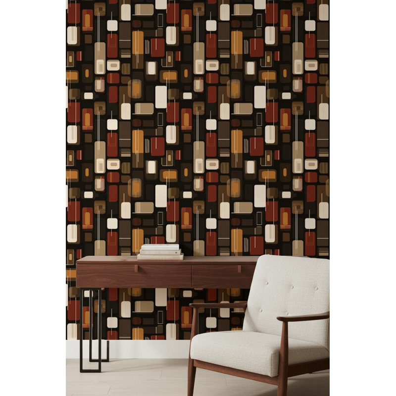 Décoration murale amovible Mid Mid Century, Peler et coller