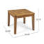 Table de bout Bops Outdoor, carré de 20 pouces, bois d'acacia brun naturel-121489541