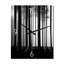 Noir et blanc Forêt Silence Photographie II - Très grandes horloges murales Forêt-1013400600