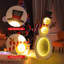 Bonhomme de neige illuminé 2,6 pi avec 105 lumières à DEL intégrées