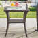 Aluel 5-Pieces Outdoor Wicker Patio Conversation Furniture Set with Rocking & Swivel Chairs and Rectangular Fire Pit Table with Windshield