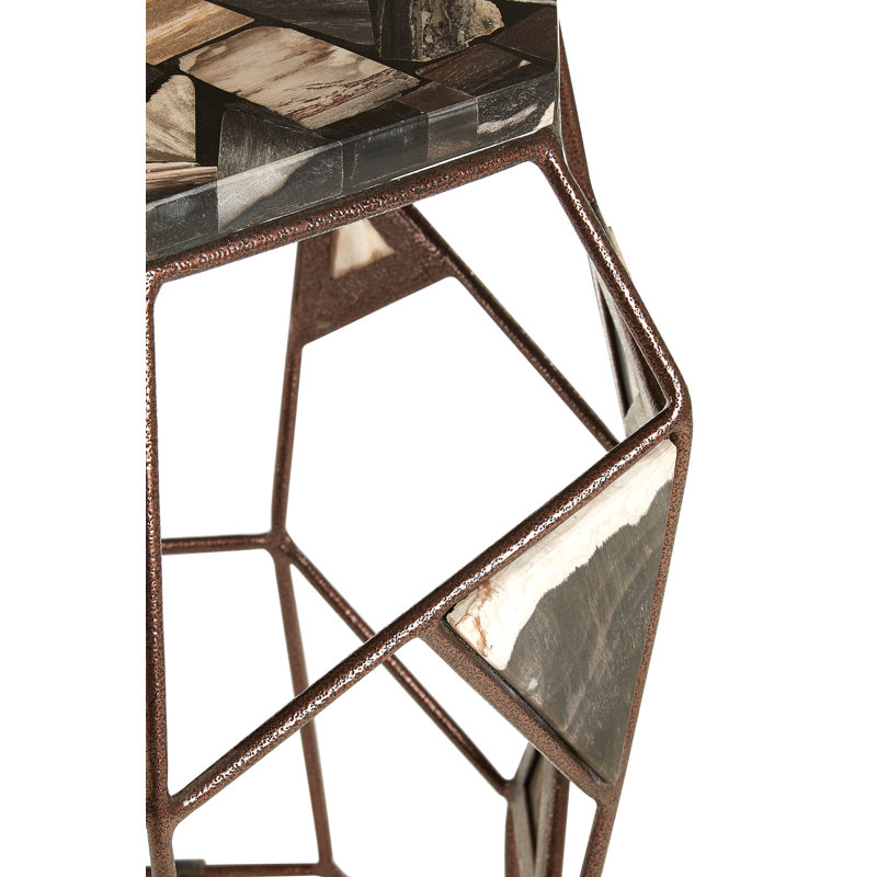 Side Table With Asymmetric Frame