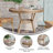 Rylan Indoor/Outdoor Commercial Glass Top Bistro Table-1190103914