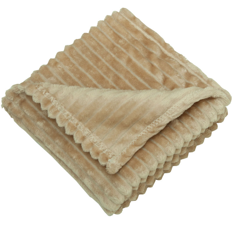 Couverture en flanelle ultra-douce, Kaki