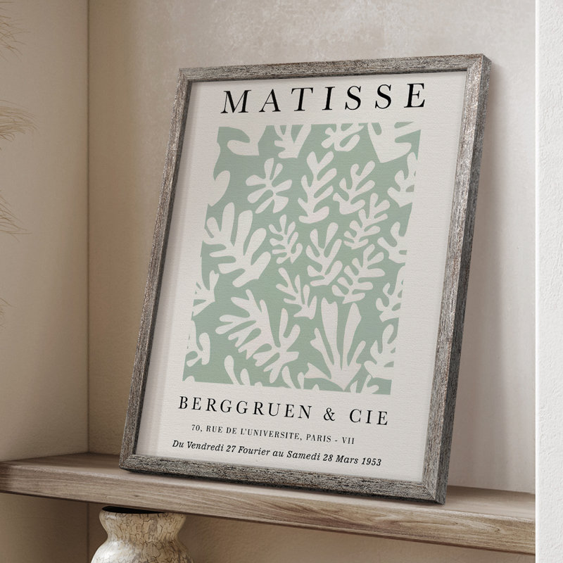 Matisse CLxxviii, reproduction d'art encadrée - bois massif, H 11 po x l 9 po