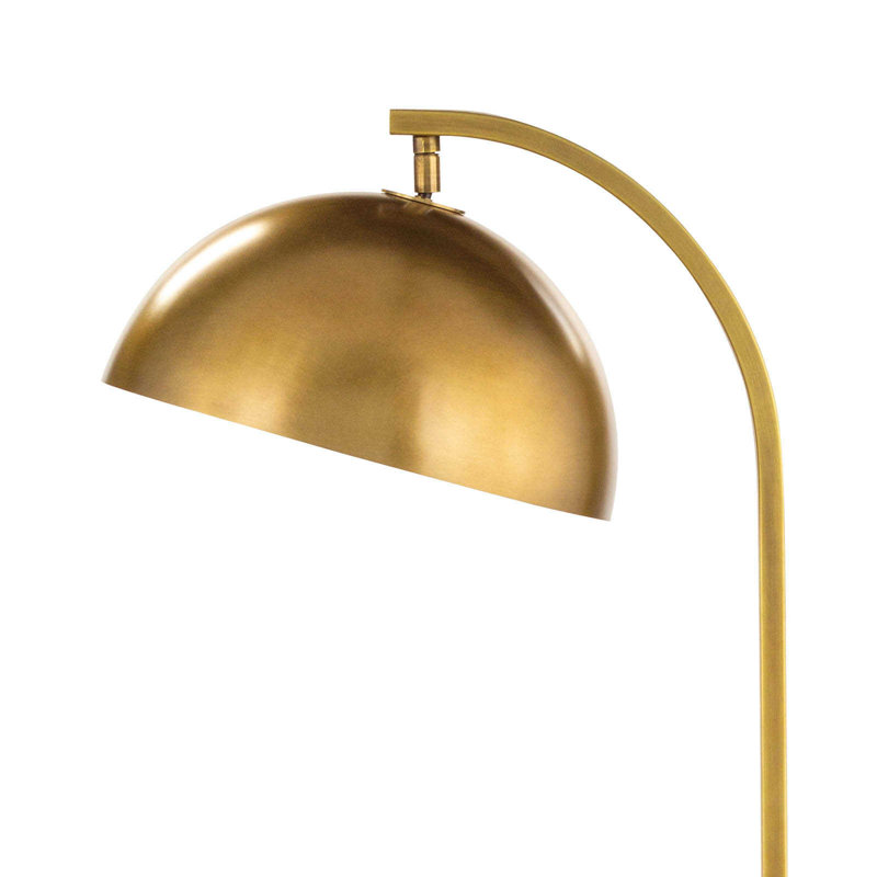Otto Floor Lamp, Natural Brass