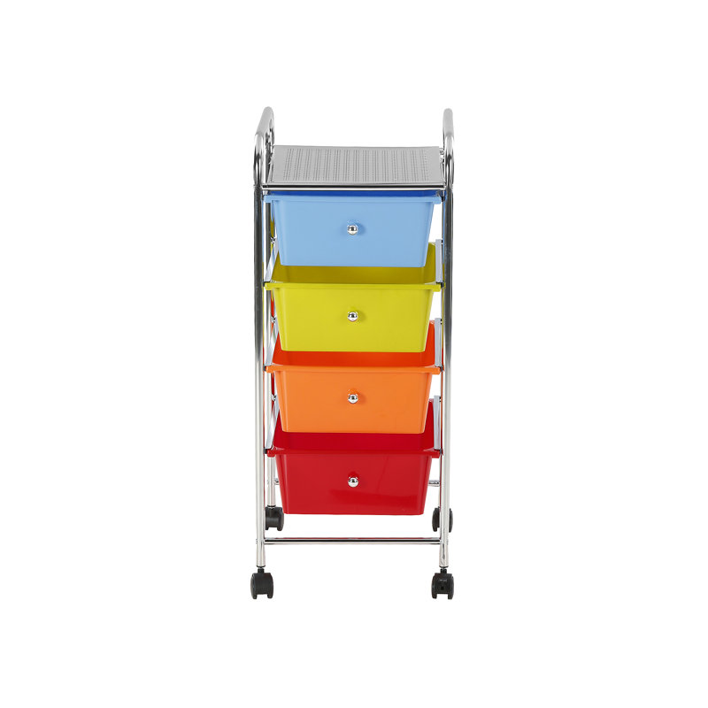 4 Drawer Trolley Storage Drawer
