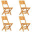 Steller 4 - Person Teak Patio Dining Set with Rectangular Table
