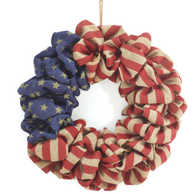 Faux Burlap 20'' Wreath