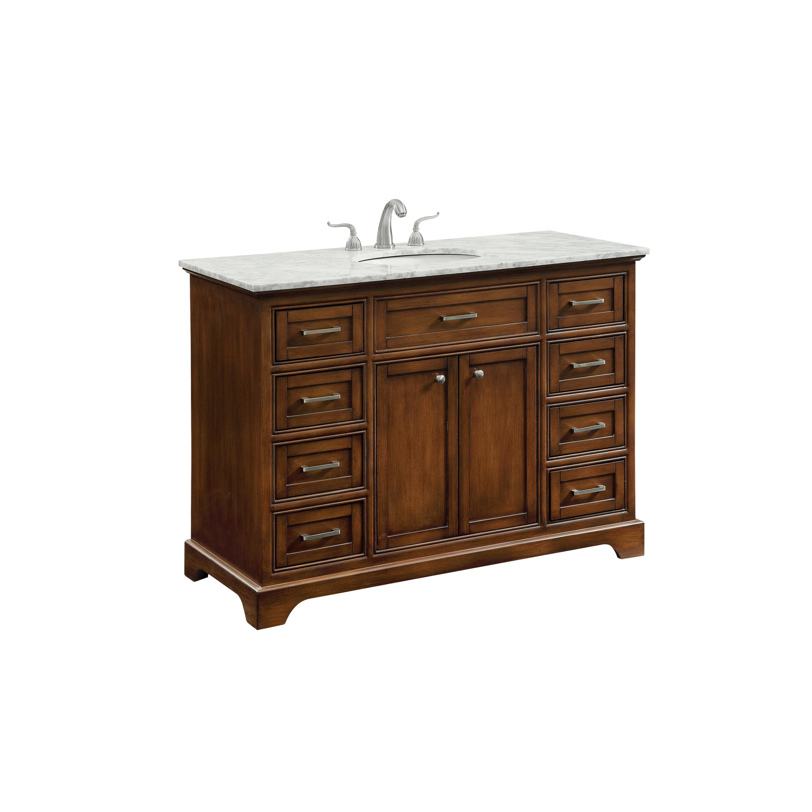 Hermes 48'' Single Bathroom Vanity, Teak