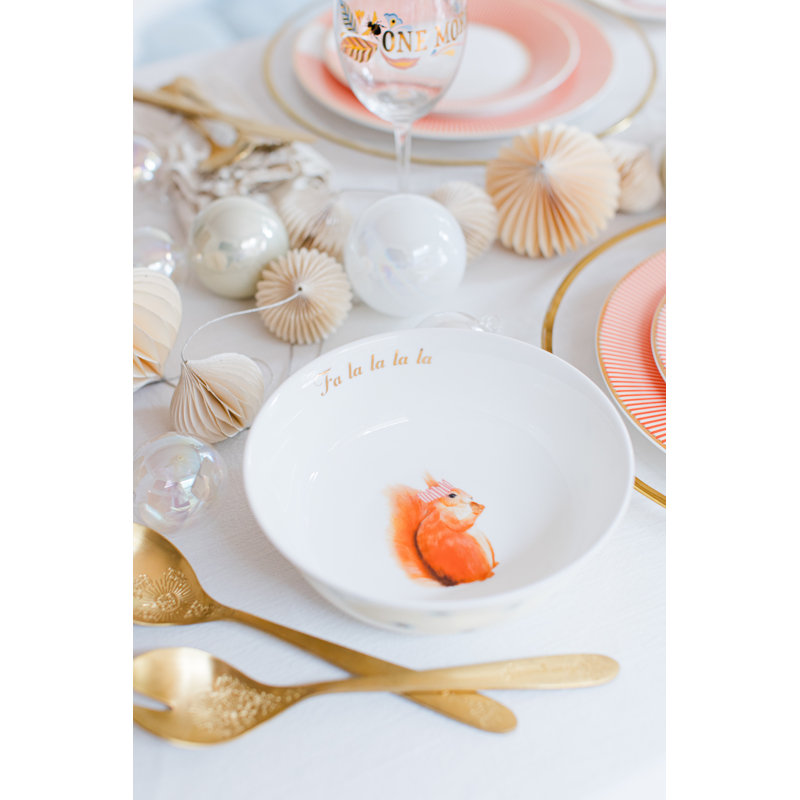 Yvonne Ellen - Christmas Squirrel Serving Bowl