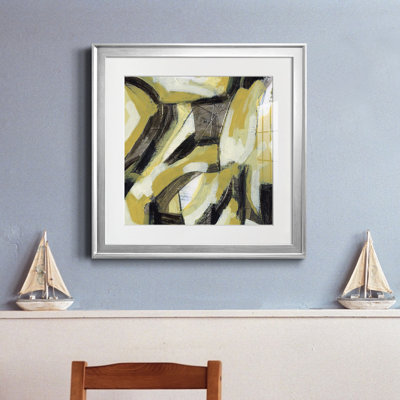«Citron Rhythm II», reproduction encadrée de qualité supérieure - prête à être accrochée
