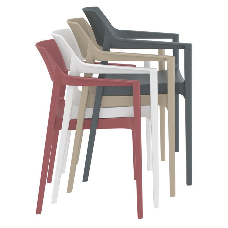 Fauteuil de salle à manger Tulum, Blanc
