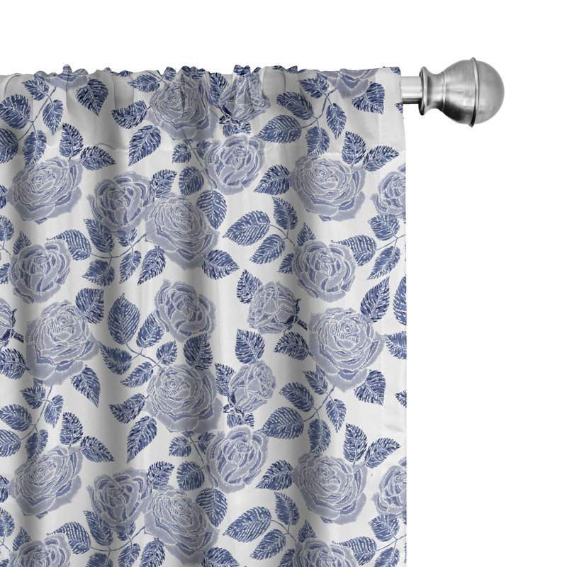 Rose Contemporary Design Semi-Sheer Rod Pocket Sliding Panel, 28" x 63"