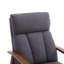 Fauteuil à cadre en bois, fauteuil d'appoint moderne pour le salon-707245759