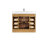 42'' Single Bathroom Vanity with Drawer, Shelf, Outlet, and Engineered Marble Top-70208318-70208319