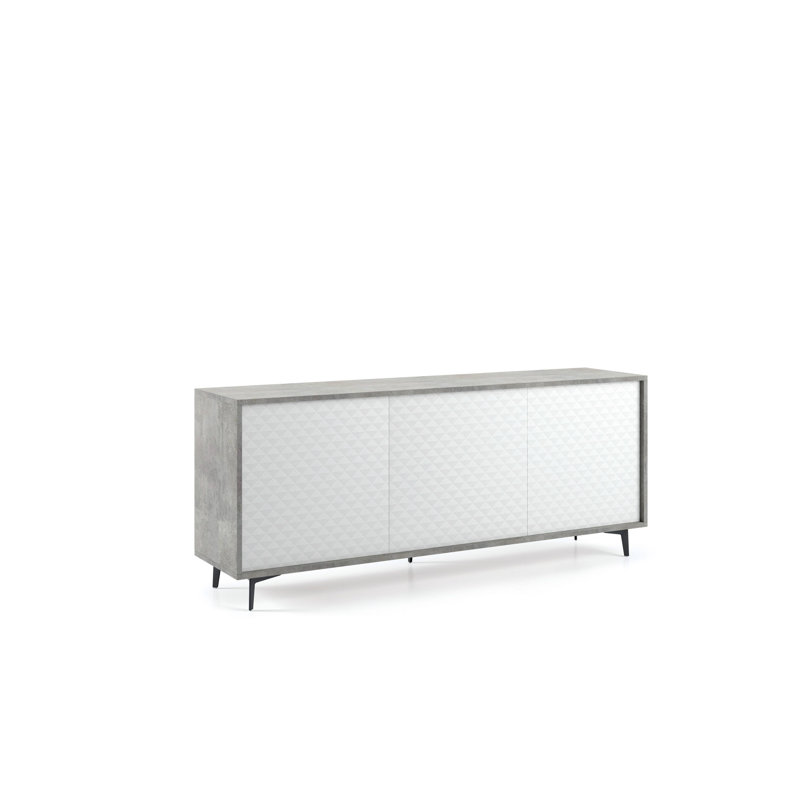 Gurtaaj 184cm Sideboard, Cement/White
