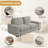 Ebern Designs Judeth Square Arm Modular Sofa-988554790-960726496