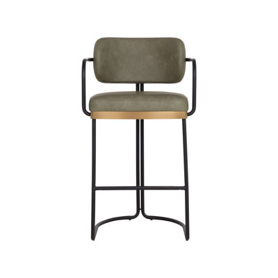 JALEN Upholstered Stool with Metal Frame