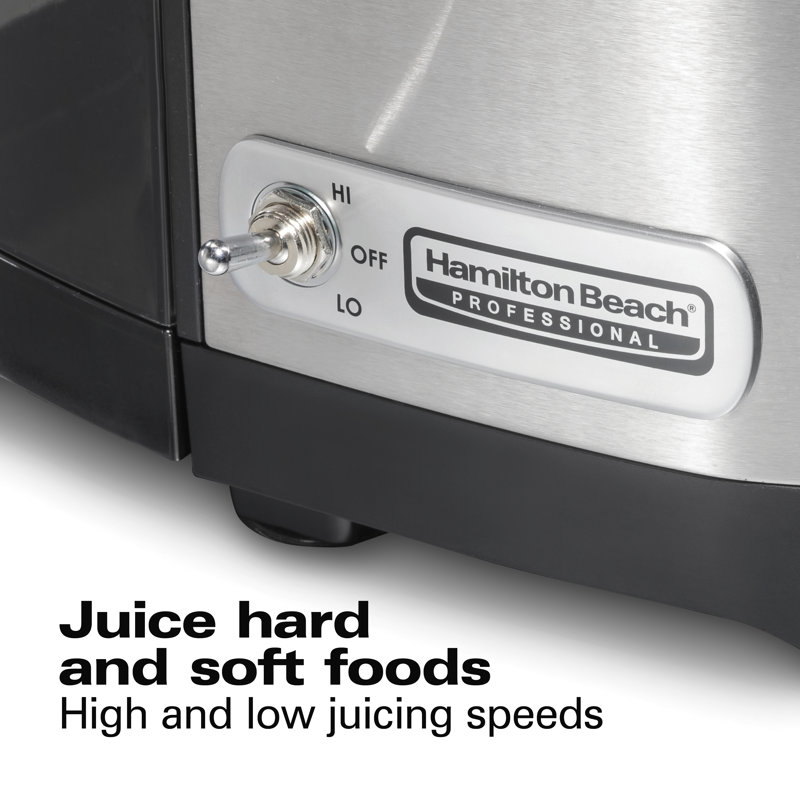 Black Stainless Steel Electric Centrifugal Juicer with Variable Speed