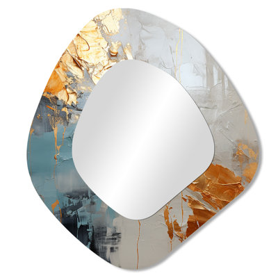 Art moderne et imprimé, art moderne et imprimé sur pied, or et gris