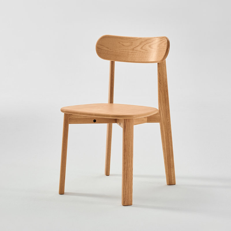 Chaise de salle à manger, Chêne, 4