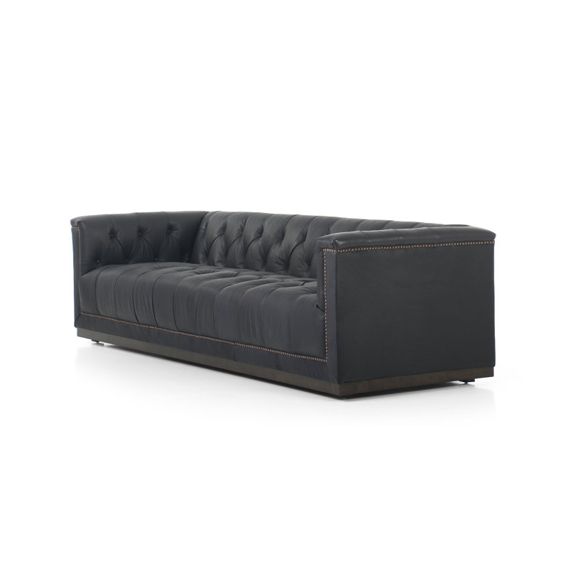 Maxx Sofa, Heirloom Black Genuine Leather