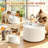 Pet Water Fountain, 2.2L Ceramic Automatic Pet Drinking Fountain with 4-Layer Filtration System, Low Noise Water Pump, Dishwasher Safe Pet Fountain for Cats and Small Dogs