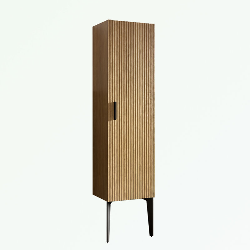 Meuble-lavabo de salle de bain avec porte d'armoire et tablettes